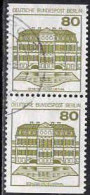 Berlin Poste Obl Yv:633b Schloss Wilhelmsthal (Beau Cachet Rond) Paire Verticale - Used Stamps