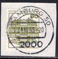 Berlin Poste Obl Yv:633b Schloss Wilhelmsthal (TB Cachet Rond) Sur Fragment - Gebraucht