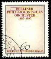 Berlin Poste Obl Yv:627 Mi:666 Berliner Philharmonikes Orchester Harpe (Beau Cachet Rond) - Gebruikt