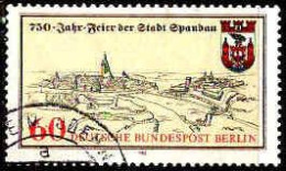 Berlin Poste Obl Yv:620 Mi:659 750.Jahre Spandau (Beau Cachet Rond) - Gebruikt