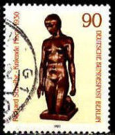 Berlin Poste Obl Yv:619 Mi:657 Richard Scheibe Kniende Flora (cachet Rond) - Usados