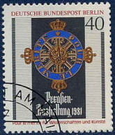 Berlin Poste Obl Yv:609 Mi:648 Preußen-Ausstellung Pour Le Mérite (beau Cachet Rond) - Used Stamps