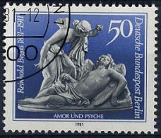 Berlin Poste Obl Yv:608 Mi:647 Reinhold Begas 1831-1911 Amor Und Psyche (beau Cachet Rond) - Usados