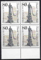 Berlin Poste N** Yv:652 Mi:691 Lauchmammerpumpe Um 1900 Bloc De 4 Bord De Feuille - Unused Stamps