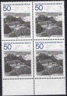 Berlin Poste N** Yv:646 Mi:685 Villa Borsig Bloc De 4 Bord De Feuille - Unused Stamps