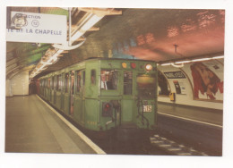 MÉTRO DE PARIS . OCTOBRE 1991 . RAME SPRAGUE . LIGNE 12. STATION MAIRIE D'ISSY - Métro