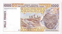 Côte D’Ivoire 1000 Francs 2002 A - Banque Centrale Des Etats De L'Afrique De L'Ouest. Billet Neuf UNC - Costa D'Avorio