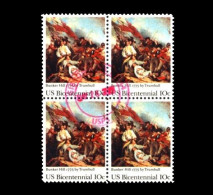 USA: 'Bicentenary Of The Independence – Battle Of Bunker Hill By John Trumbull, 1975', Mi. 1174; Yv. 1054; Sc. 1564 Oo - Used Stamps