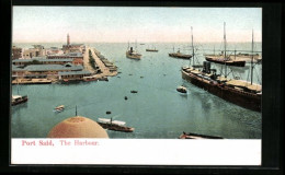 AK Port Said, The Harbour  - Autres & Non Classés