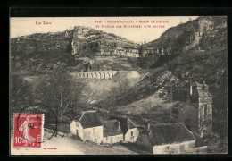 CPA Rocamadour, Gorge De L`Alzou Et Moulin Des Bourbons, Rive Gauche  - Rocamadour