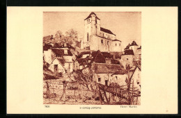 CPA St-Circq-Lapopie, Vue Partielle Avec L'Église  - Sonstige & Ohne Zuordnung