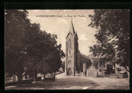 CPA Latronquière, Place De L`Eglise  - Sonstige & Ohne Zuordnung