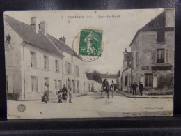 60401 . PLAILLY . RUE DU GUET . OBLITEREE 1913 . ANIMATION . ATTELAGE . EDIT. COUTANT - Autres & Non Classés