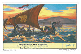 RO 91 - 13939 Publicity, Emperor TRAIAN Passing The Danube - Old Mini Postcard (11/7cm) - Unused - Roumanie