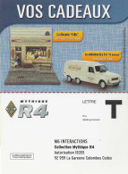 Carte Illustrée En Réponse Payée _  Renault 4L - Auto's