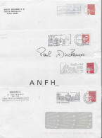 Oblitérations Secap - Lot De 10 Lettres - Enveloppes Entières - Mechanical Postmarks (Advertisement)