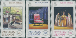 Pitcairn Islands 1977 SG171-173 Silver Jubilee Set MLH - Pitcairn Islands