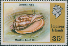 Solomon Islands 1976 SG316 35c Blood-red Volute Shell MNH - Islas Salomón (1978-...)