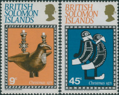 Solomon Islands 1971 SG213-214 Christmas Set MLH - Solomoneilanden (1978-...)