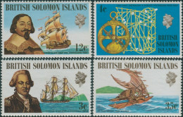Solomon Islands 1971 SG201-204 Ships And Navigators Set MLH - Salomon (Iles 1978-...)