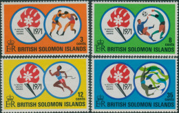 Solomon Islands 1971 SG209-212 South Pacific Games Set MLH - Salomoninseln (Salomonen 1978-...)