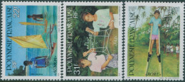 French Polynesia 1992 SG649-651 Children Pastimes Set MNH - Other & Unclassified