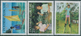 French Polynesia 1992 SG649-651 Children Pastimes Set MNH - Andere & Zonder Classificatie