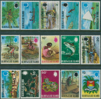 Gilbert & Ellice Islands 1971 SG173-187 Culture Fish Arms Set MLH - Isole Gilbert Ed Ellice (...-1979)