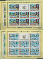 Cook Islands 1966 SG222-225 First Stamps Set Sheets MNH - Cookinseln