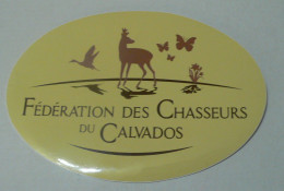 AUTOCOLLANT FEDERATION DES CHASSEURS DU CALVADOS - Stickers