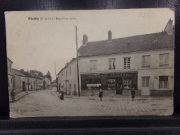 60404 . PLAILLY . RUE PRINCIPALE  . OBLITEREE 1914 . EPICERIE COUTANT . COLL. - Autres & Non Classés