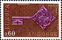 Andorre (F) Poste N** Yv:189 Mi:209 Europa Cept Clef - Unused Stamps