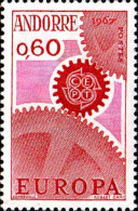 Andorre (F) Poste N** Yv:180 Mi:200 Europa Cept Engrenages - Unused Stamps