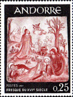 Andorre (F) Poste N** Yv:184 Mi:204 Fresque Du XVIe Siecle - Unused Stamps