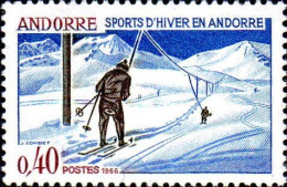 Andorre (F) Poste N** Yv:176 Mi:196 Sports D'hiver En Andorre - Unused Stamps