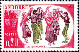 Andorre (F) Poste N** Yv:166 Mi:179 La Sardane - Neufs