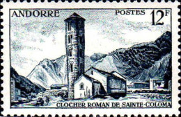 Andorre (F) Poste N** Yv:145 Mi:149 Clocher Roman De Sainte-Coloma - Neufs