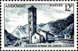 Andorre (F) Poste N** Yv:145 Mi:149 Clocher Roman De Sainte-Coloma - Ongebruikt