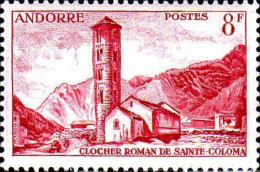 Andorre (F) Poste N** Yv:143 Mi:147 Clocher Roman De Sainte-Coloma - Ungebraucht