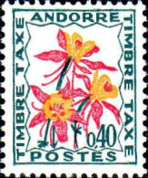 Andorre (F) Taxe N** Yv:51 Mi:52 Ancolie - Unused Stamps