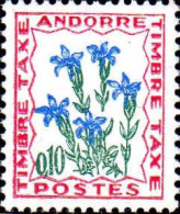 Andorre (F) Taxe N** Yv:47 Mi:47 Gentiane - Neufs