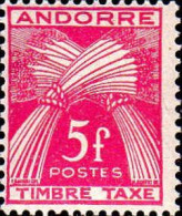 Andorre (F) Taxe N** Yv:37 Mi:37 Epis De Blé - Unused Stamps