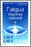 Andorre (F) Poste N** Yv:546 Mi:567 L'aigua Riquesa Natural - Unused Stamps