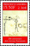 Andorre (F) Poste N** Yv:539 Mi:560 25è Aniversari Dels Arxius Nacionals - Unused Stamps