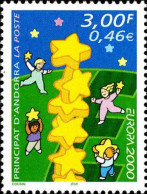 Andorre (F) Poste N** Yv:529 Mi:551 Europa 2000 - Unused Stamps