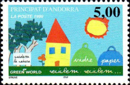 Andorre (F) Poste N** Yv:513 Mi:534 Green World - Unused Stamps