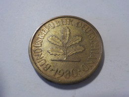 ALLEMAGNE   5 Pfennig  1980 - 5 Pfennig
