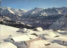 11712886 Schoenbueel Lungern Dorfpartie Im Tiefschnee Mit Alp Breitenfeld Lunger - Sonstige & Ohne Zuordnung