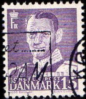 Danemark Poste Obl Yv: 316 Mi:303b Frederik IX (Belle Obl.mécanique) - Gebruikt