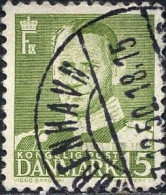 Danemark Poste Obl Yv: 315 Mi:302II Frederik IX (TB Cachet Rond) - Oblitérés